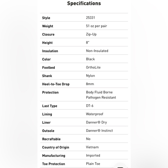 Danner Instinct Tactical Side-Zip Boots - Picture 8 of 10